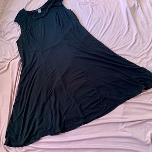 Black Sleeveless Swing Dress